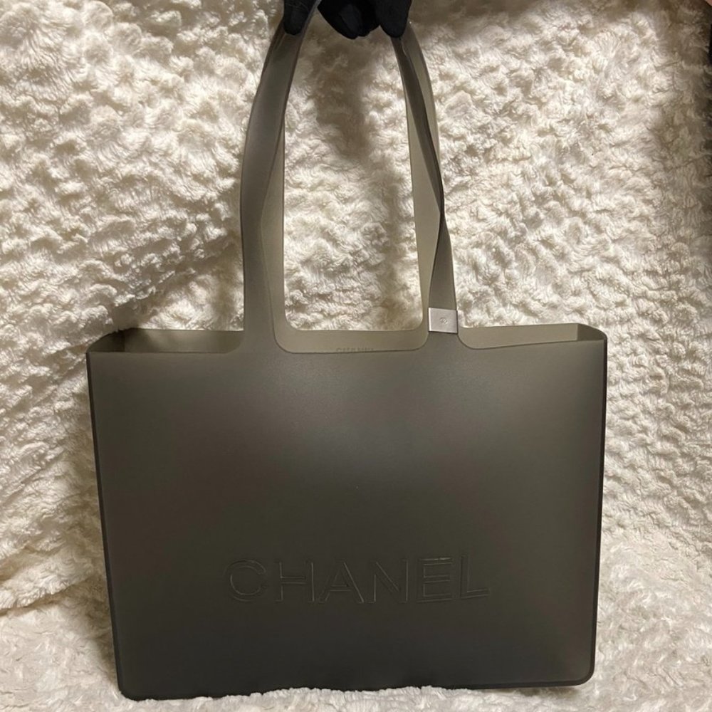 Chanel Charcoal Grey Jelly Tote Bag